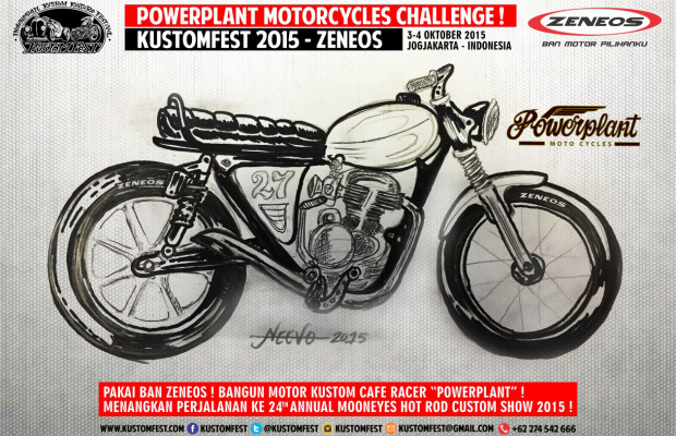  KUSTOMFEST 2015 â€“ Zeneos : Powerplant Motorcycles Challenge !